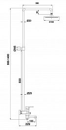 Timo Душевая система Beverly SX-1060/03 черный – фотография-2